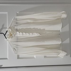 Sezane Chloe Silk shirt Ecru size 34